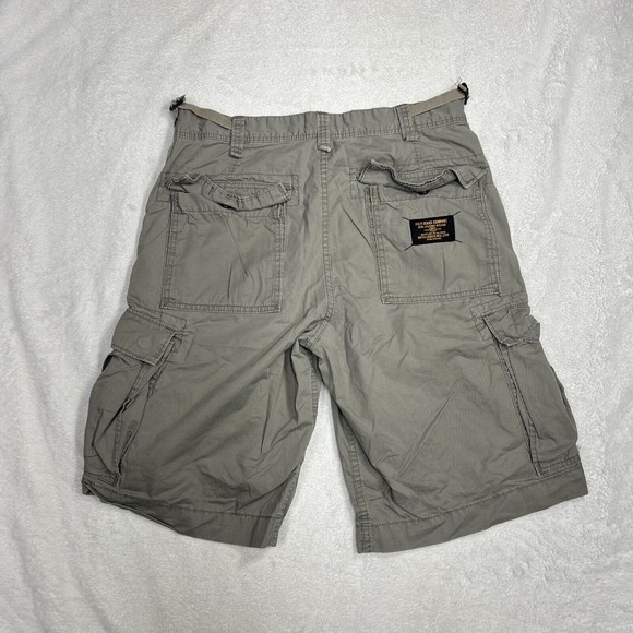 VTG Ralph Lauren Polo Jeans Co. Military Green Cargo Shorts Men's Size 32 - Picture 8 of 8